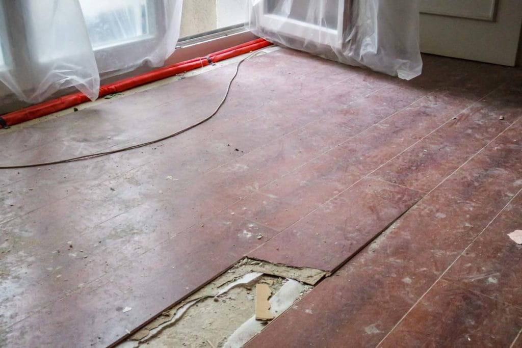 Abriss Laminatboden