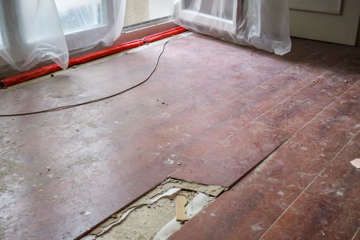 Abriss Laminatboden