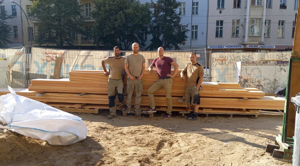 Das Projektteam von Domke Parkett