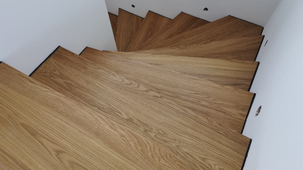 Treppe aus Parkett