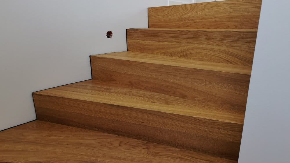 Treppe aus Parkett