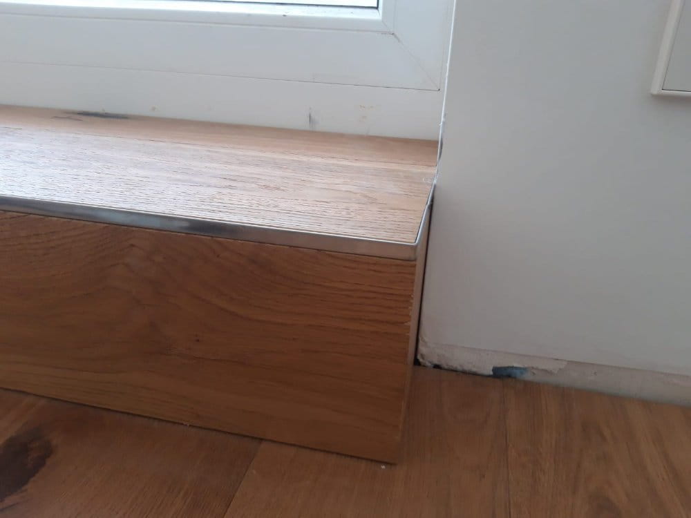 Trittkästen mit Kantenleiste