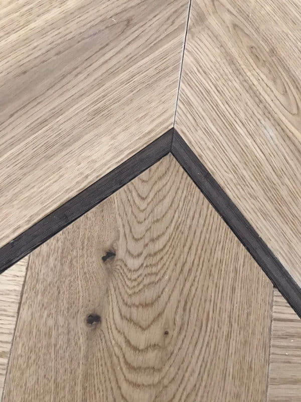 Flechtboden Ecke
