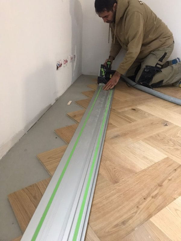 Flechtboden zuschneiden