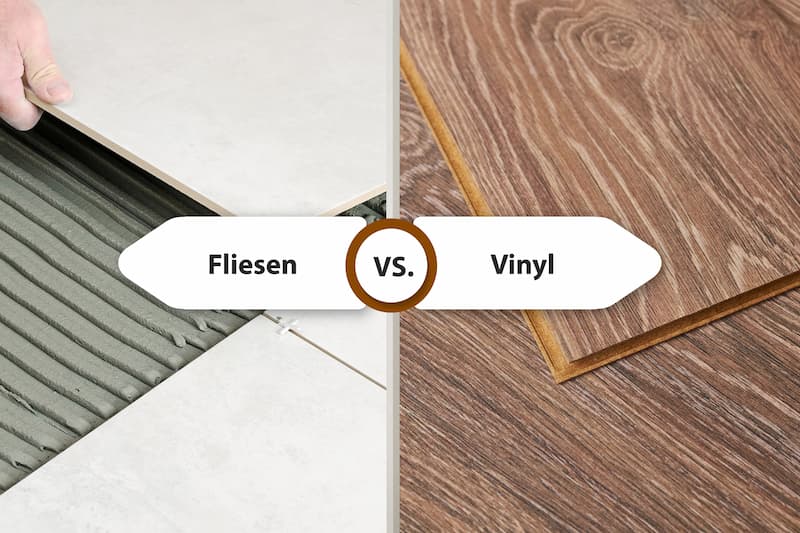 Fliesen oder Vinyl: Ein Vergleich.